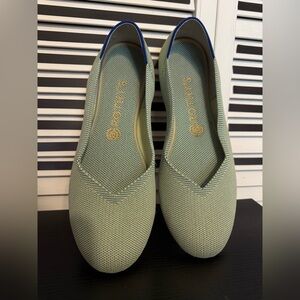 Rothy's Mint Green Knit Flats